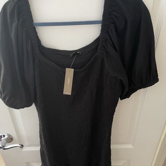 Jcrew smocked dress black NWT xl extra large - Picture 4 of 7